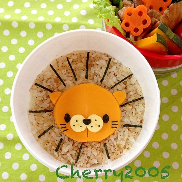 簡単キャラ弁 まぁるいお弁当箱deライオン弁当 レシピ 作り方 By Cherry05 楽天レシピ 簡単キャラ弁 まぁるいお弁当箱deライオン弁当 レシピ 作り方 By Cherry05 楽天レシピ